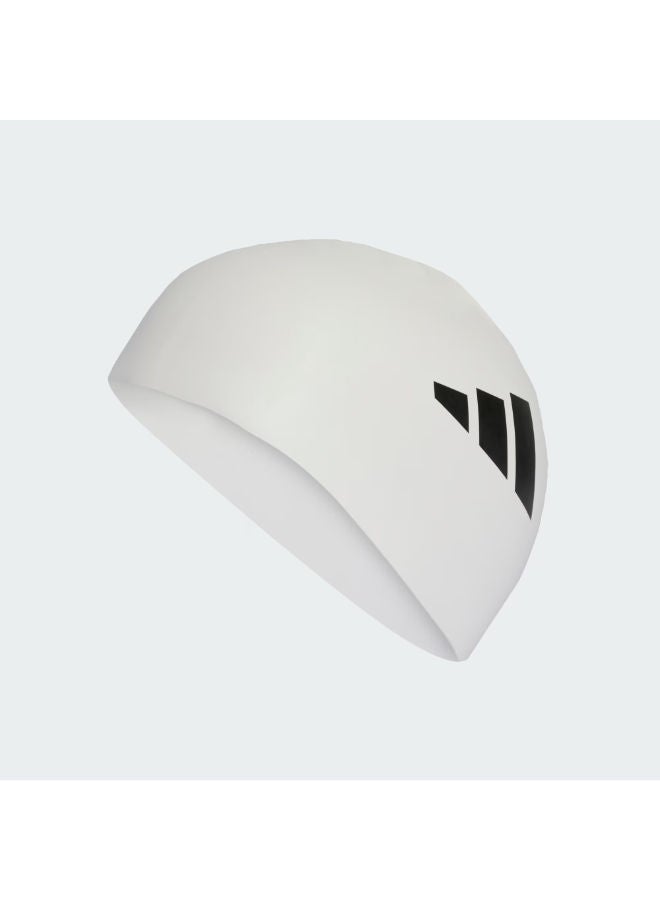 Adidas Adults 3-Stripes Swim Cap - Image 1